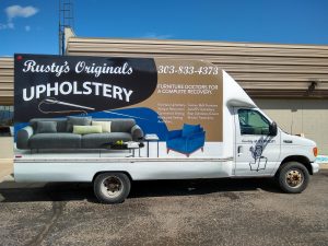 Boulder Commercial & Fleet Vehicle Wraps RustysUpholstery BoxTruckWrap client 300x225