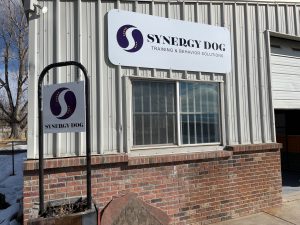 Boulder Sign Company Synergy Dog panel sign client 300x225