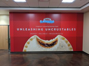 Boulder Sign Company Uncrustables smuckers wall mural client 300x225